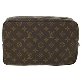 Louis Vuitton-Louis Vuitton Monogram Trousse Toilette 28 Bolsa de Embreagem M47522 Autenticação de LV 55110-Monograma