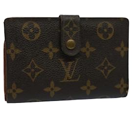 Louis Vuitton-LOUIS VUITTON Monogram Porte Monnaie Billets Carteira Viennois M61663 auth 54083-Monograma