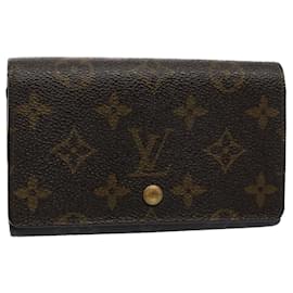 Louis Vuitton-LOUIS VUITTON Monogram Porte Monnaie Billets Tresor Portafoglio M61730 LV Aut 54223-Monogramma