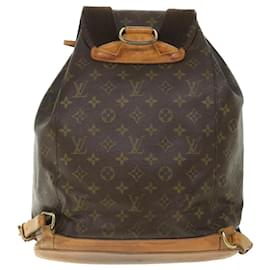 Louis Vuitton-LOUIS VUITTON Monogram Montsouris GM Backpack M51135 LV Auth 54661-Monogram