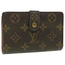 Louis Vuitton-LOUIS VUITTON Monogramm Porte Monnaie Billets Viennois Geldbörse M61663 Auth 55702-Monogramm