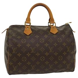 Louis Vuitton-Louis Vuitton Monogram Speedy 30 Hand Bag M41526 LV Auth 54177-Monogram