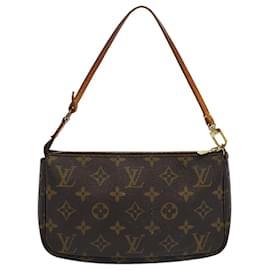 Louis Vuitton-LOUIS VUITTON Monogram Pochette Accessoires Pouch M51980 LV Auth 54206-Monogram