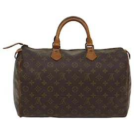Louis Vuitton-Louis Vuitton Monogram Speedy 35 Hand Bag M41524 LV Auth ar10357b-Monogram