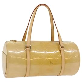 Louis Vuitton-LOUIS VUITTON Monogram Vernis Bedford Hand Bag Beige M91006 LV Auth ki3553-Beige