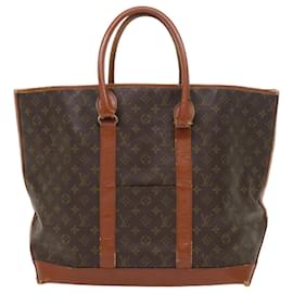 Louis Vuitton-LOUIS VUITTON Monogram Sac Weekend GM Tote Bag M42420 LV Auth 54416-Monogram