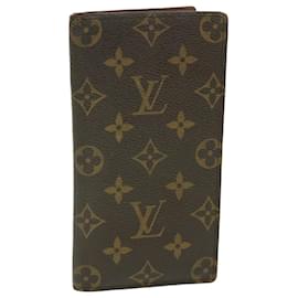 Louis Vuitton-Carteira de Crédito LOUIS VUITTON Monogram Porte Valeurs Cartes M61823 Autenticação de LV 55631-Monograma
