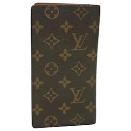 Louis Vuitton-LOUIS VUITTON Monogramm Porte Valeurs Cartes Credit Wallet M61823 LV Auth 55631-Monogramm