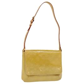 Louis Vuitton-LOUIS VUITTON Monogram Vernis Thompson Street Bag Beige M91301 LV Auth 54587-Beige