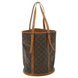 Louis Vuitton-LOUIS VUITTON Monogram Bucket GM Shoulder Bag Vintage M42236 LV Auth 54283-Monogram