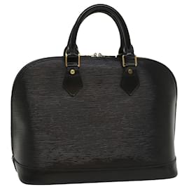 Louis Vuitton-LOUIS VUITTON Epi Alma Hand Bag Black M52142 LV Auth 54489-Black