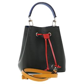 Louis Vuitton-LOUIS VUITTON Epi Neo Noe BB Shoulder Bag Noir Red Saffron M52853 LV Auth 54175a-Black,Red,Other