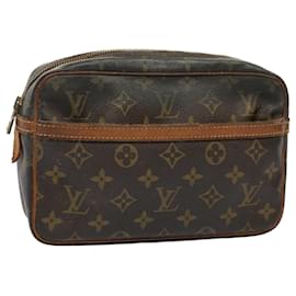 Louis Vuitton-Louis Vuitton Monogram Compiegne 23 Clutch Bag M51847 LV Auth 54584-Monogram