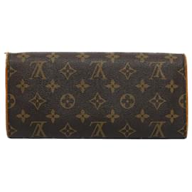 Louis Vuitton-LOUIS VUITTON Monogram Pochette Twin GM Shoulder Bag M51852 LV Auth 52957-Monogram