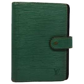 Louis Vuitton-LOUIS VUITTON Epi Agenda PM Day Planner Cover Green R20054 LV Auth 54393-Green