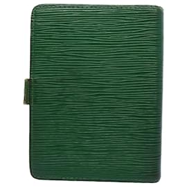 Louis Vuitton-LOUIS VUITTON Epi Agenda PM Day Planner Cover Green R20054 LV Auth 54393-Green