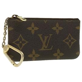 Louis Vuitton-LOUIS VUITTON Monogram Pochette Cles Coin Purse M62650 LV Auth 55147-Monogram