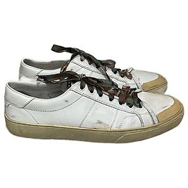 SAINT LAURENT Sneaker T.ES 41 Leder Weiß