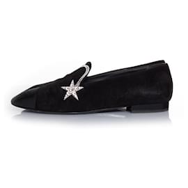 Chanel-Chanel, Mocasín estrella cometa ante negro-Negro