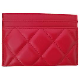 Chanel-Portacarte Chanel della collezione 23S dolce cuore-Rosso