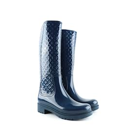 Louis Vuitton-LOUIS VUITTON Botas T.UE 39 Cuero-Azul marino