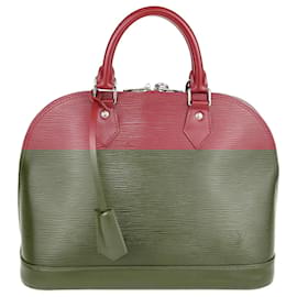 Louis Vuitton-Rubis Epi Alma MM Bag-White