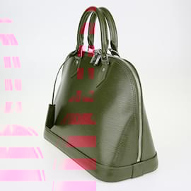 Louis Vuitton-Rubis Epi Alma MM Bag-White