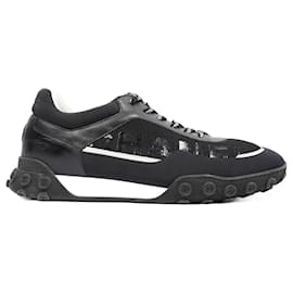 Chanel-Chanel Low Top Sneaker Black / Navy Mesh EU 43 Uk 9-Black