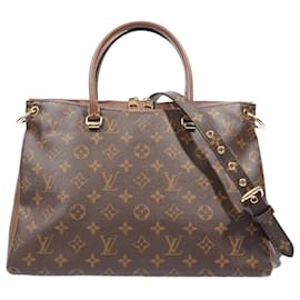 Louis Vuitton-Louis Vuitton Pallas Monogram Coated Canvas MM-Brown