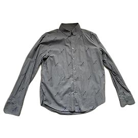 Camisa Louis Vuitton de algodão cinza XL Cinza