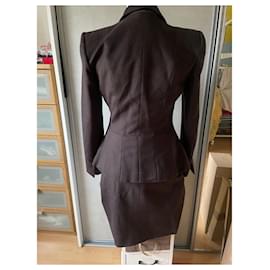 Dior-Skirt suit-Brown