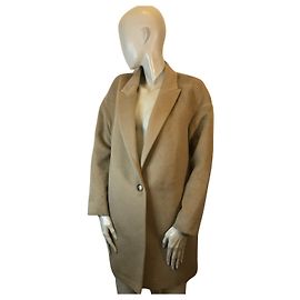 Massimo Dutti alpaca coat Beige