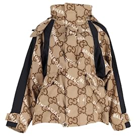 Gucci-Chaqueta con capucha Gucci x Balenciaga 'Hacker Project' en algodón beige-Beige