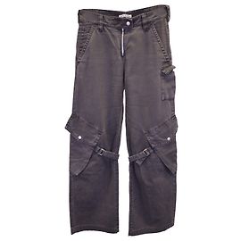Acne Studios Potina Cargo Pants in Charcoal Cotton Dark grey
