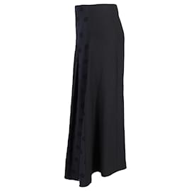Chloé-Chloe Embellished Polka Dot Midi Skirt in Black Acetate-Black