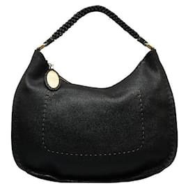 Fendi-Sacoche en cuir Selleria 8BR582-Noir