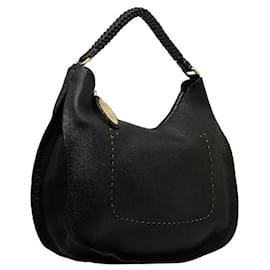 Fendi-Sacoche en cuir Selleria 8BR582-Noir