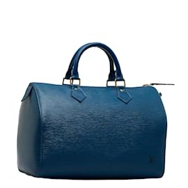 Louis Vuitton-Epi Speedy 30 M43005-Blu