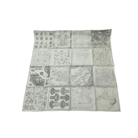 Hermès-HERMES  Scarves T.  silk-Grey