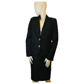 Luisa Spagnoli-Luisa Spagnoli brocade suit-Black