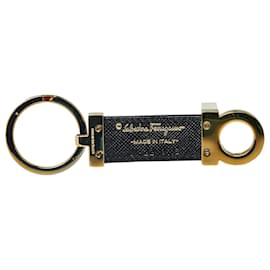 Salvatore Ferragamo-Ferragamo Porte-clés Gancini noir-Noir