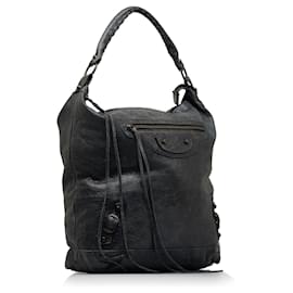 Balenciaga-Balenciaga Blue Motocross Classic Day Hobo-Blue,Navy blue