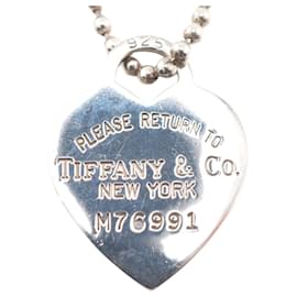 Tiffany & Co-Tiffany & Co Etiqueta de corazón-Plata
