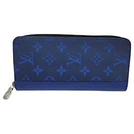 Louis Vuitton-Cartera Louis Vuitton Zippy Vertical-Azul