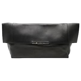 Céline-Black Lambskin Clutch-Black