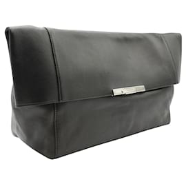 Céline-Black Lambskin Clutch-Black
