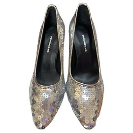 Paco Rabanne Leather Pumps Silver Silver hardware