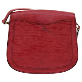 Louis Vuitton-LOUIS VUITTON Epi Saint Cloud GM bolsa de ombro vermelho M52197 Autenticação de LV 54240-Vermelho