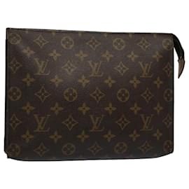 Louis Vuitton-Louis Vuitton Monogram Poche Toilette 26 Pouch M47542 LV Auth 54227-Monogram