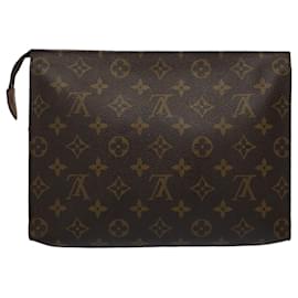 Louis Vuitton-Louis Vuitton Monogram Poche Toilette 26 Pouch M47542 LV Auth 54227-Monogram